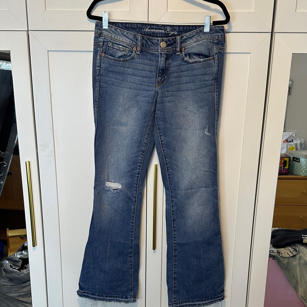 American Eagle Outfitters Dark Blue Flare Jeans